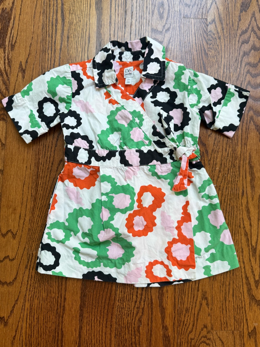DVF x Gap Bold Colors Shirt Dress 2 Years